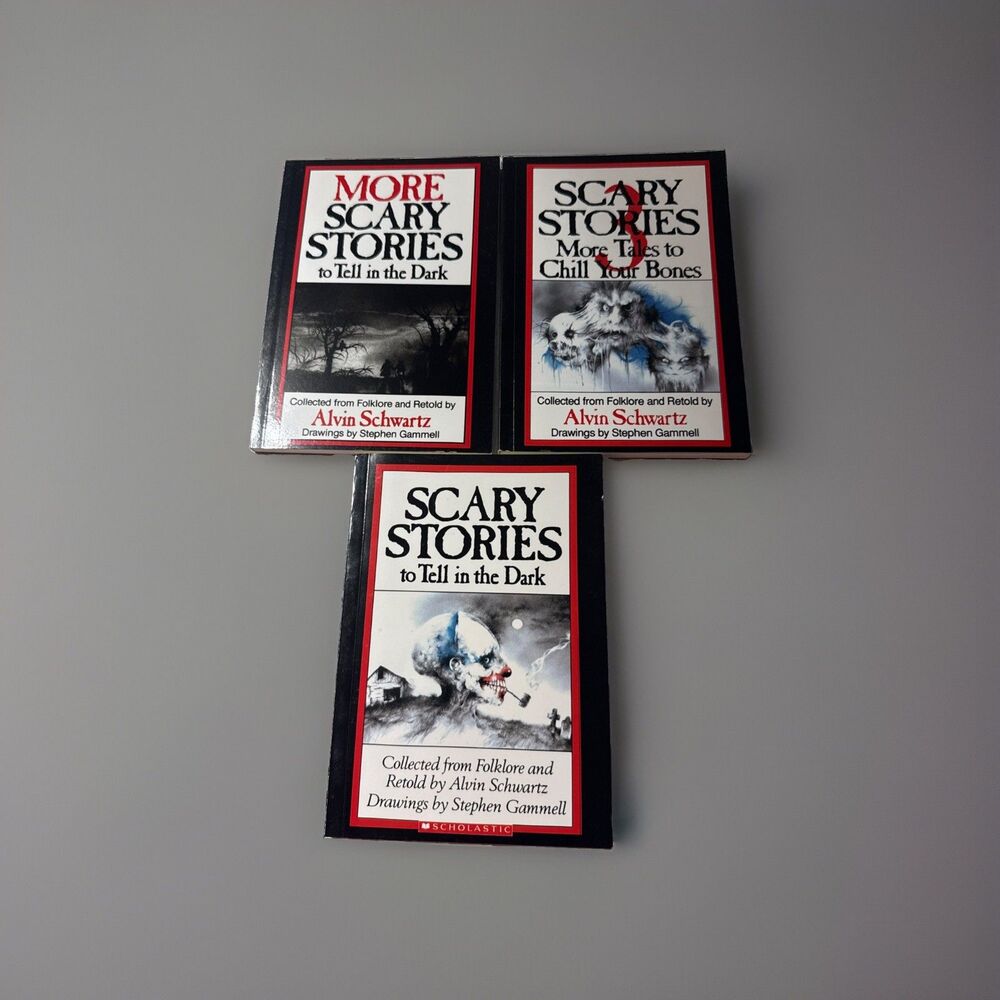 Scary Stories to Tell in the Dark Complete Book Set 1 2 3 Alvin Schwartz Gammell
